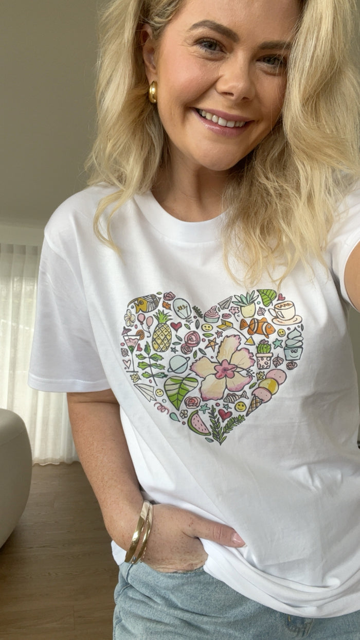 Sending You Happiness Tee - Raising Funds For Endometriosis New Zealand Hyde Boutique