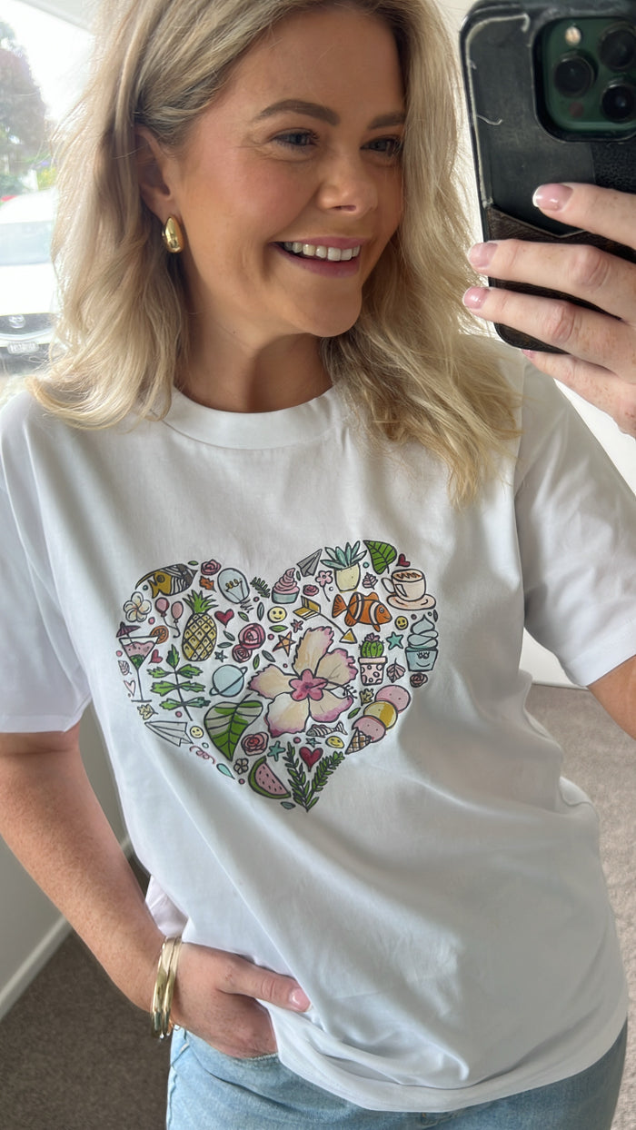 Sending You Happiness Tee - Raising Funds For Endometriosis New Zealand Hyde Boutique