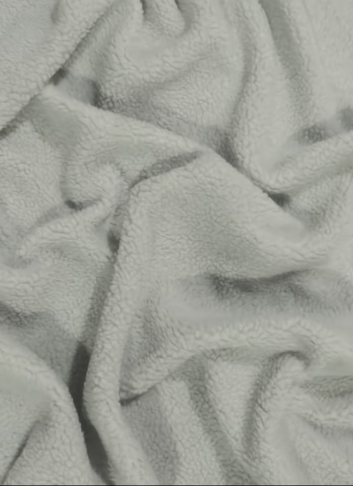 Sherpa Faux Fur Fabric / White / Sold By The Yard