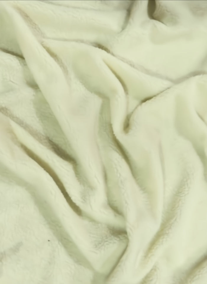 Sherpa Faux Fur Fabric / White / Sold By The Yard