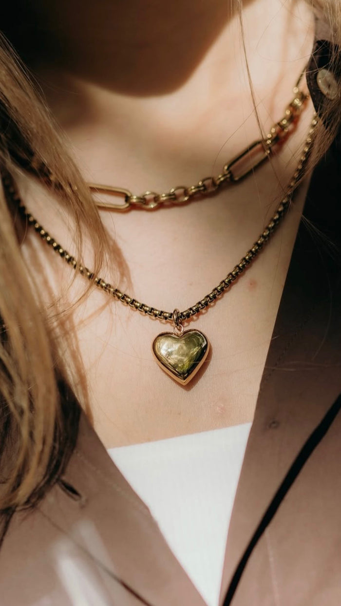 Silk & Steel Bisous Necklace - Gold Arriving September Hyde Boutique