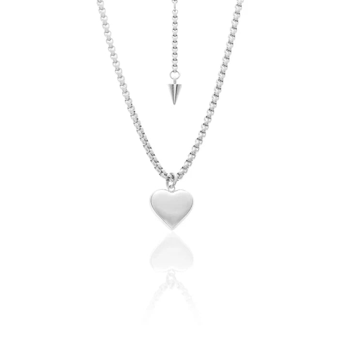 Silk & Steel Bisous Necklace - Silver Accessories > Women > Jewellery > Necklaces > Pendants & Necklaces > Silk & Steel Hyde Boutique