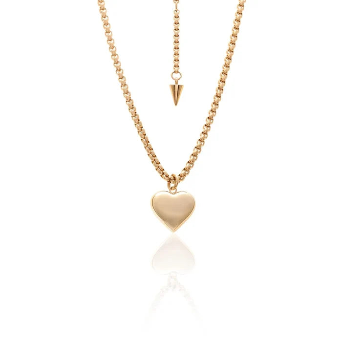 Silk & Steel Bisous Necklace - Gold Arriving September Hyde Boutique