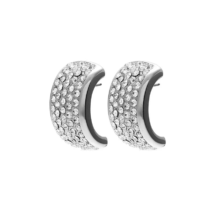 Silk & Steel Diva Earrings - CZ + Silver Hyde Boutique