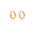 Silk & Steel Halo Hoop Earrings Medium - Gold Accessories > Women > Jewellery > Earrings > Hoops > Silk & Steel Hyde Boutique