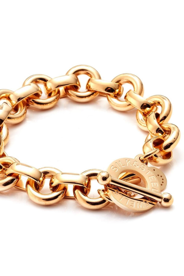 Silk & Steel Heirloom Bracelet - Gold Hyde Boutique