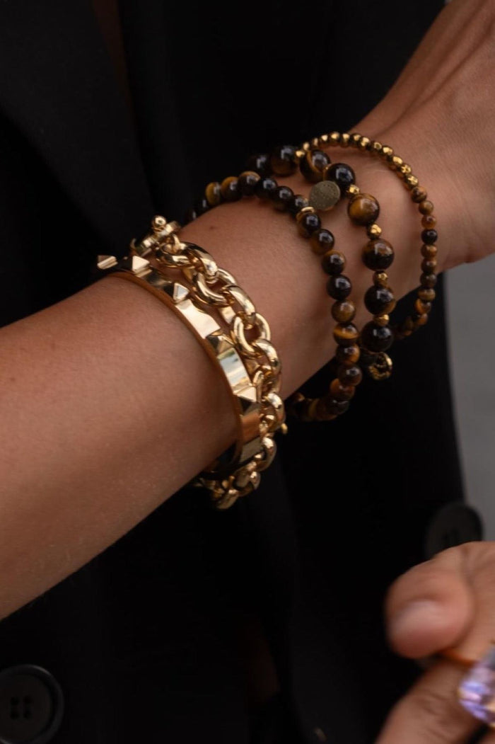 Silk & Steel Heirloom Bracelet - Gold Hyde Boutique