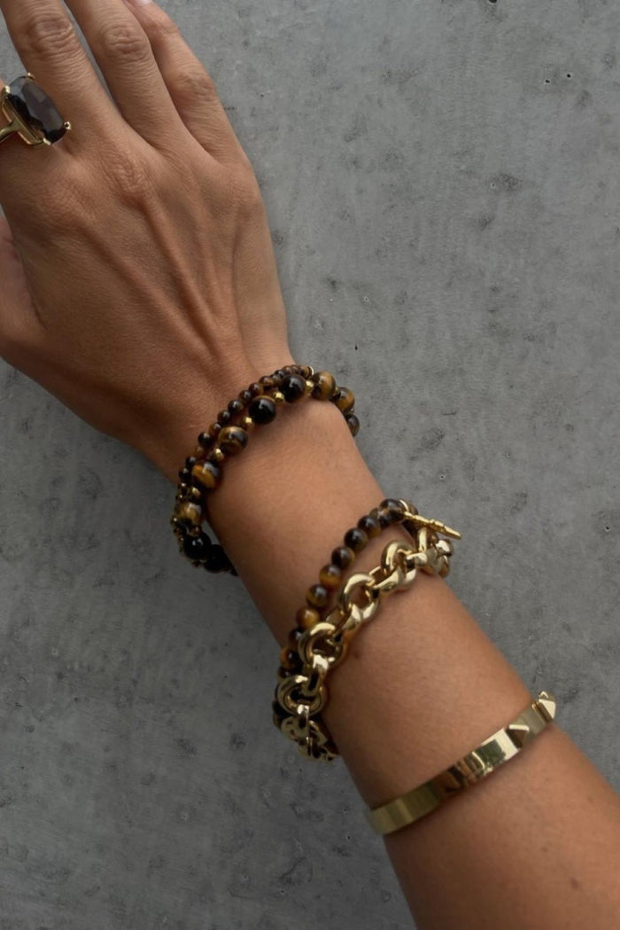Silk & Steel Heirloom Bracelet - Gold Hyde Boutique