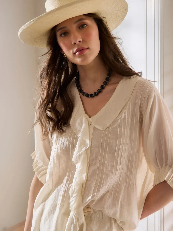 Sills Elodie Blouse - Chalk