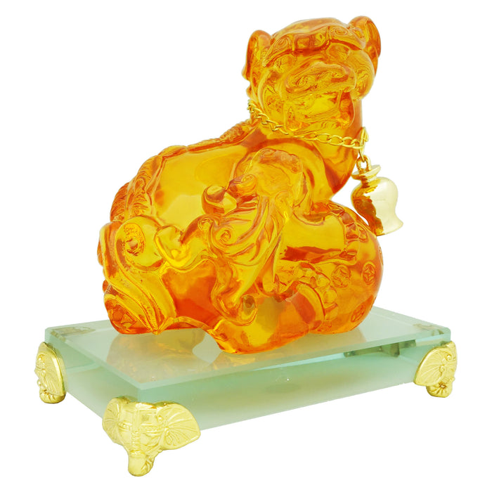 Snow Lion Wealth Vase
