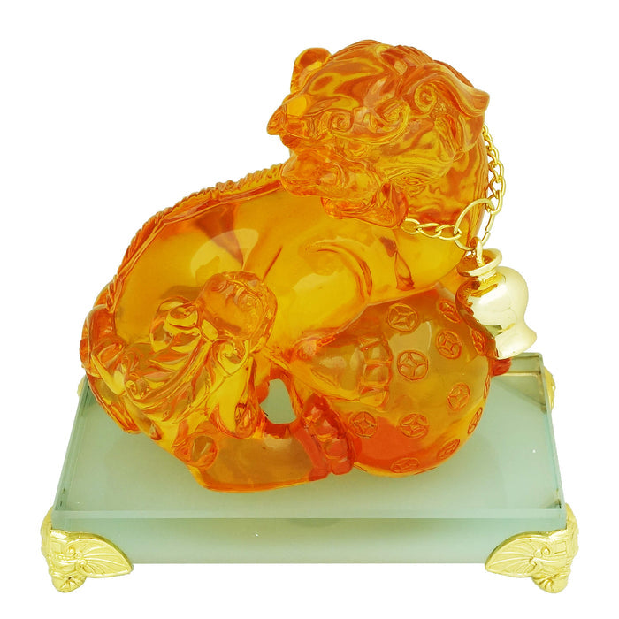 Snow Lion Wealth Vase