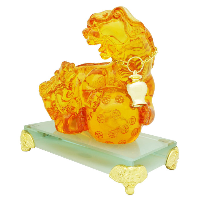 Snow Lion Wealth Vase