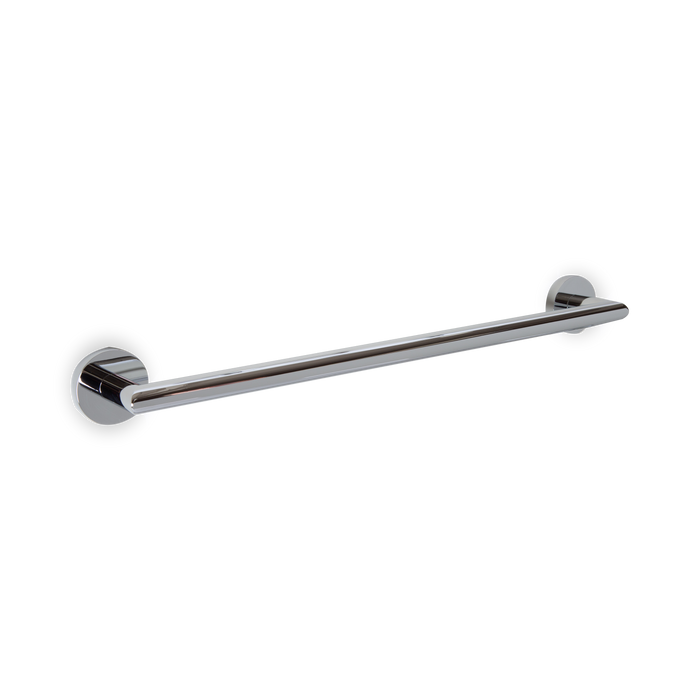 A cylindrical towel bar available in 18" or 24" lengths.