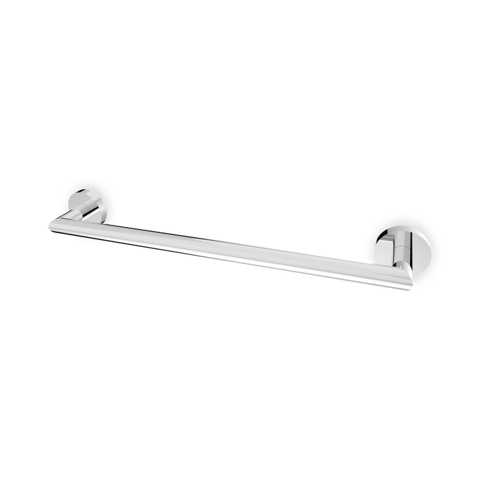 A cylindrical towel bar available in 18" or 24" lengths.