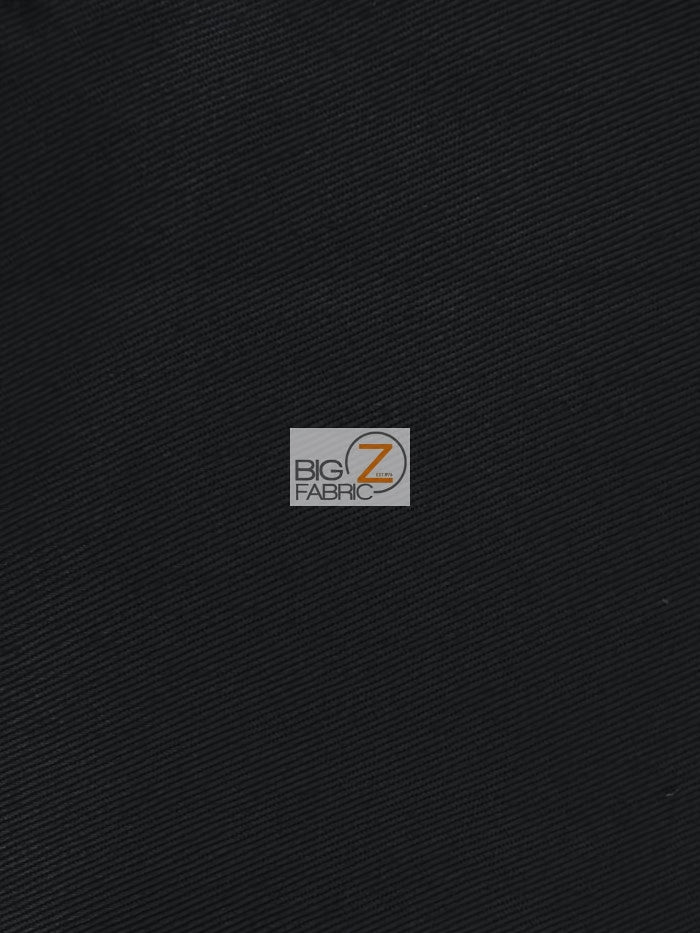 Solid 100% Cotton Twill Fabric / Black / Sold By The Yard||color:Black