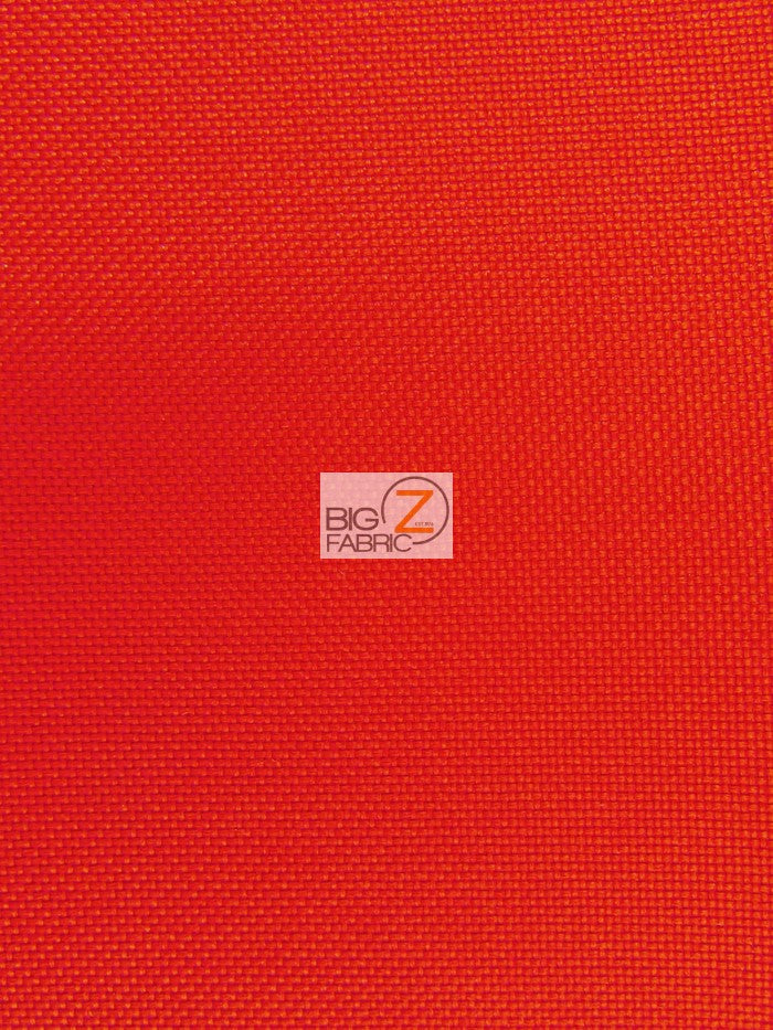 Solid Canvas Outdoor Waterproof PVC Backing Fabric / Red / Sold By The Yard Closeout!!!