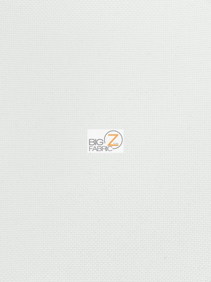 Solid Canvas Outdoor Waterproof PVC Backing Fabric / White / Sold By The Yard Closeout!!!