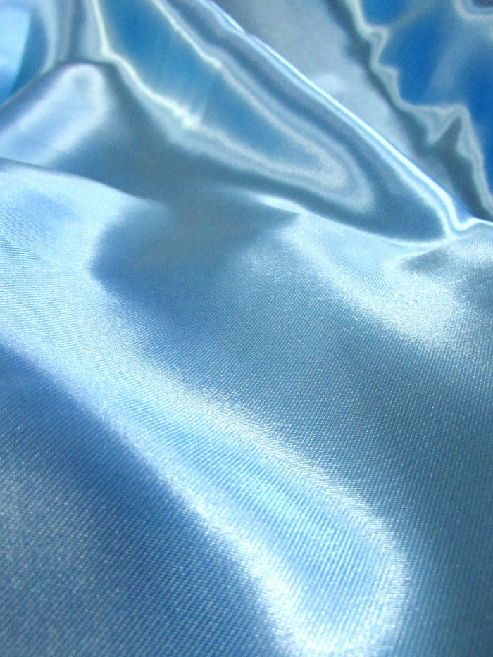 Solid Medium Weight Shiny Satin Fabric / Ivory
