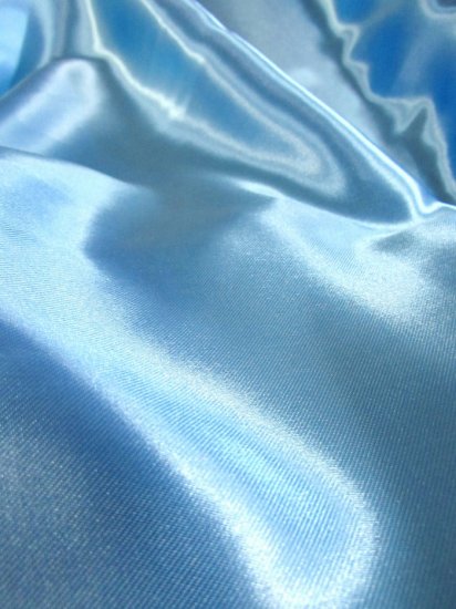 Solid Medium Weight Shiny Satin Fabric / Periwinkle / Sold By The Yard