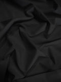 Solid Reversible Formal Poly Cotton Twill Fabric / Black / Sold By The Yard
