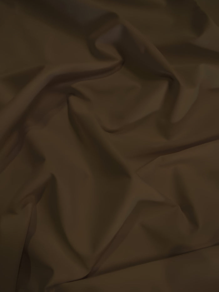 Solid Reversible Formal Poly Cotton Twill Fabric / Dark Brown / Sold By The Yard