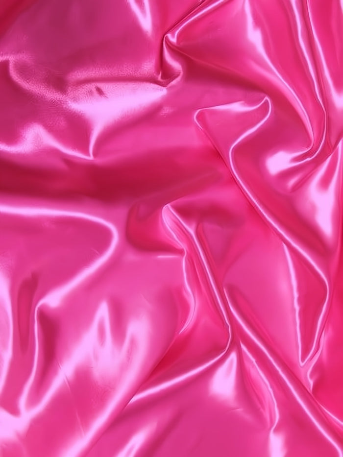 Solid Shiny Bridal Satin Fabric / Fuchsia / Sold By The Yard