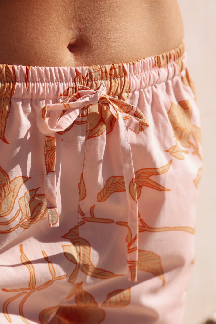 Piyama Sophie Sleep Set - Pants - Cotton Modal - Romantic Floral Peach — view 6