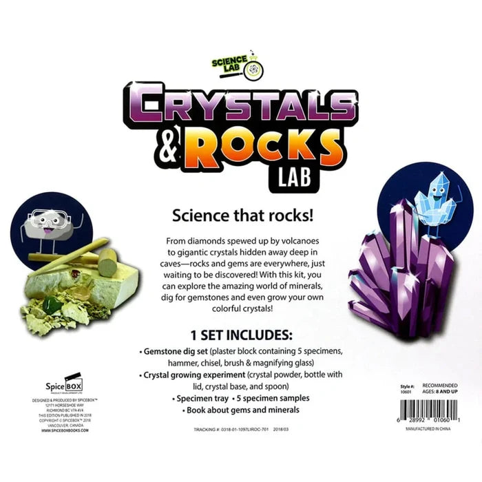 Spice Box Science Lab Crystals & Rocks Set