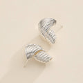 Spiral Hoop Earrings 18K Gold Dipped | Silver
