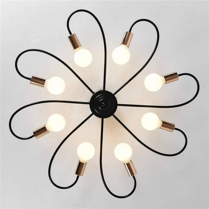 Spiral Sputnik Dining Room Chandelier Canva Home