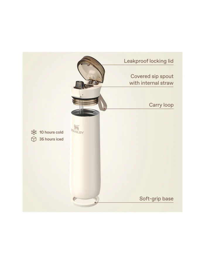 Stanely The Flowstate Spring Bottle 20oz - Cream Home & Living > Drinkware > Tumblers & Travel Mugs > Travel Mugs > Stanley Hyde Boutique