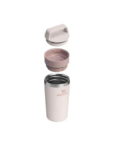 STANLEY THE CAFÉ-TO-GO TRAVEL MUG | 12 OZ Rose Quartz Home & Living > Drinkware > Tumblers & Travel Mugs > Travel Mugs > Stanley Hyde Boutique