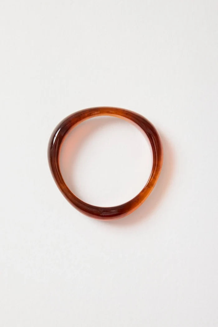 Stories Be Told Brown Resin Bangle Hyde Boutique