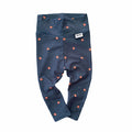 Strawberries on Navy Blue Leggings