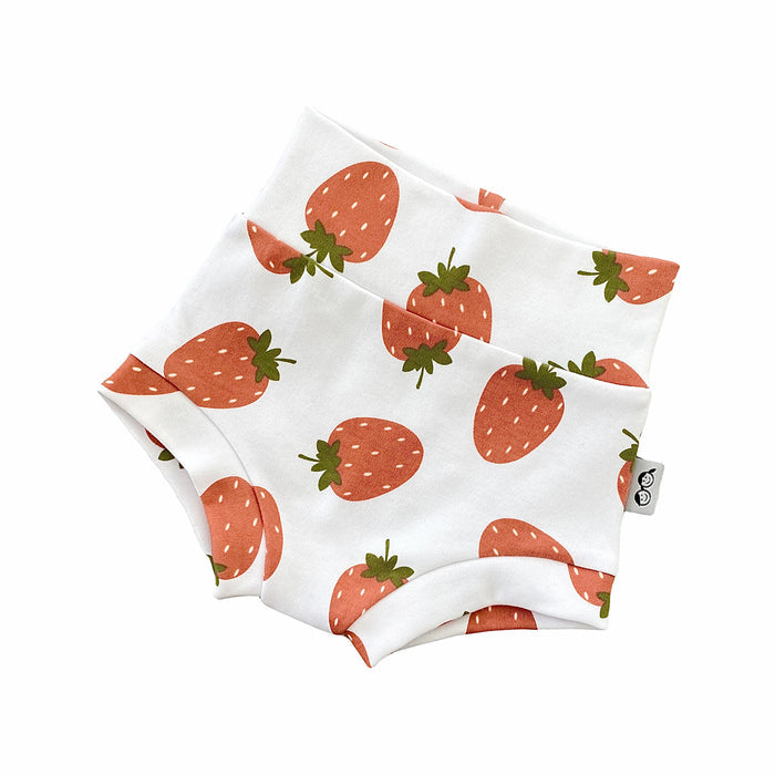 Strawberries on White Bummies