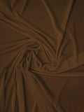 Stretch Velvet Velour Spandex 360 Grams Costume Fabric / Expresso / Sold By The Yard