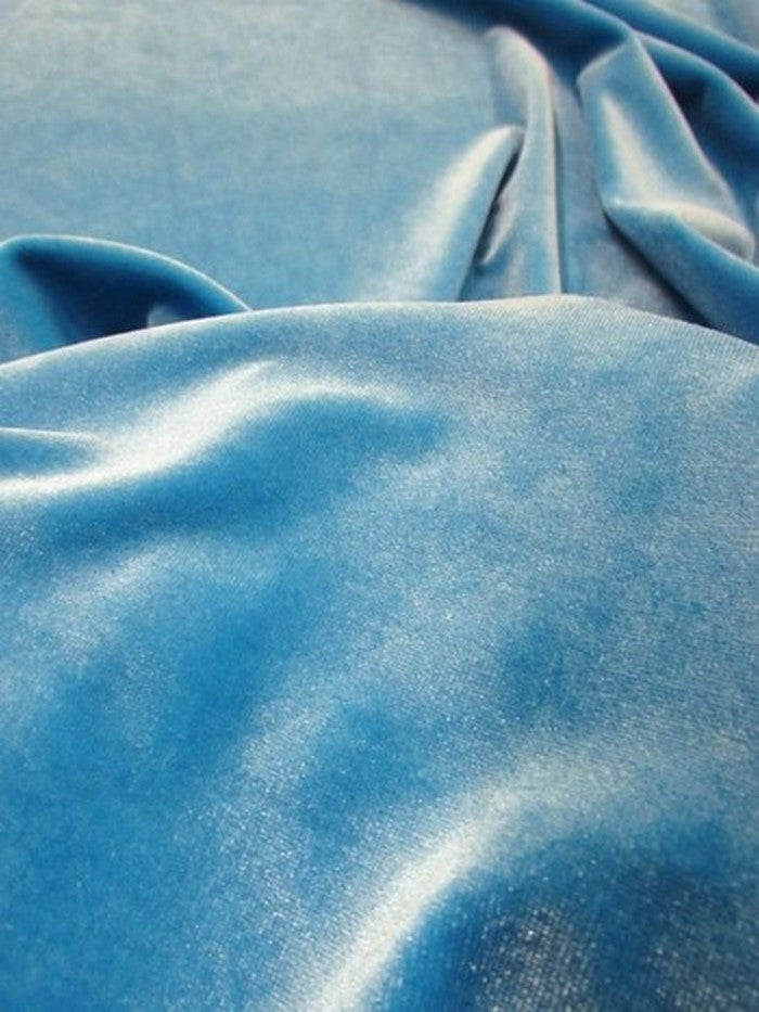 Stretch Velvet Velour Spandex 360 Grams Costume Fabric / Sage / Sold By The Yard