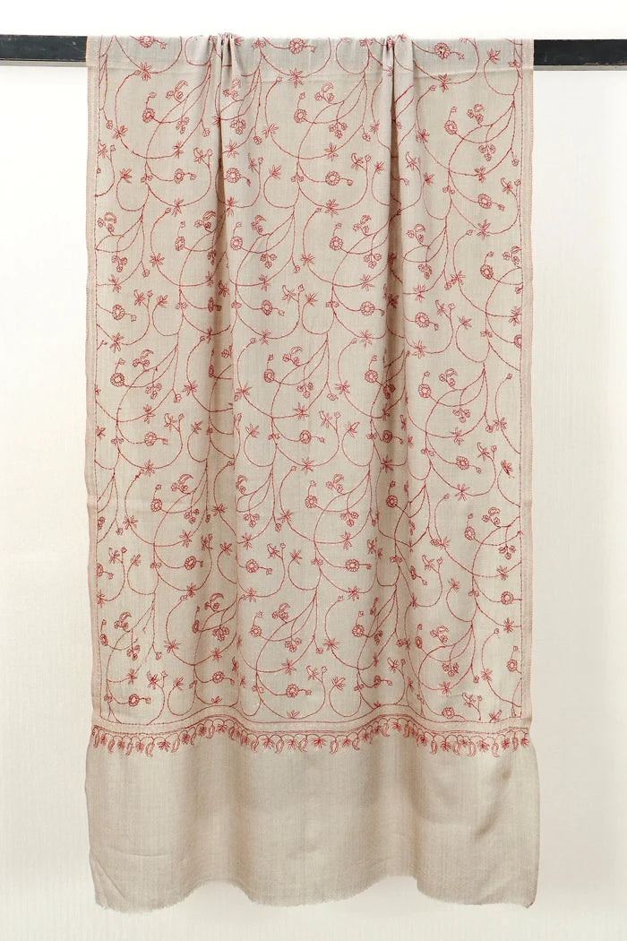 Sui Jaal lightweight net-pattern stole