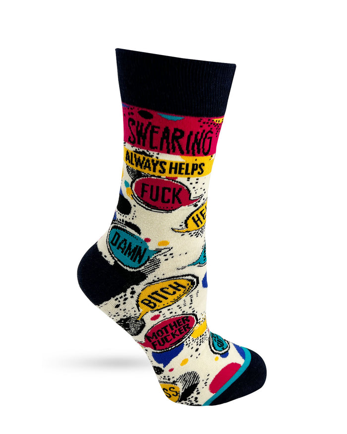 Swearing Always Helps Women's Crew Socks