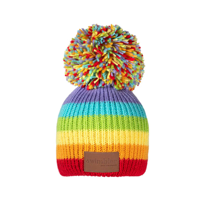 Swimbler 'Rainbow Warrior' Waterproof Bobble Hat