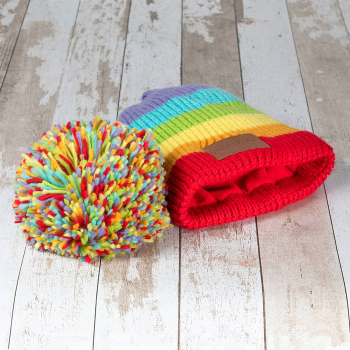 Swimbler 'Rainbow Warrior' Waterproof Bobble Hat