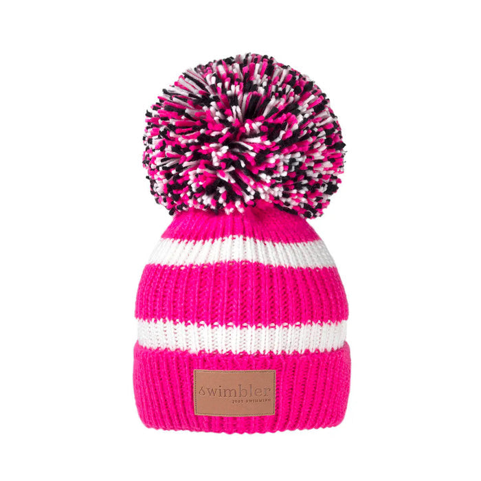 Swimbler 'Raspberry Cupcake' Waterproof Bobble Hat