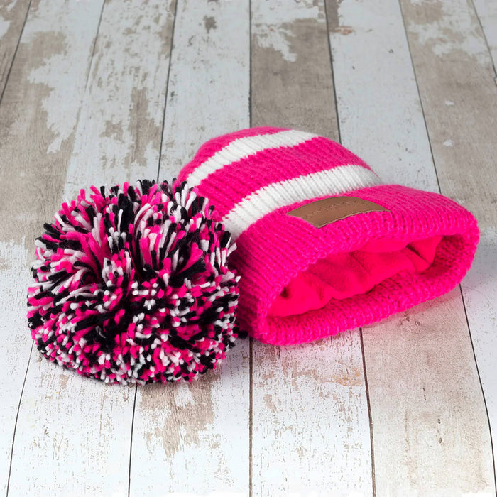 Swimbler 'Raspberry Cupcake' Waterproof Bobble Hat