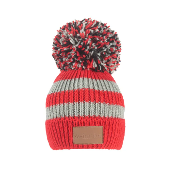 Swimbler 'Red Sea' Waterproof Bobble Hat