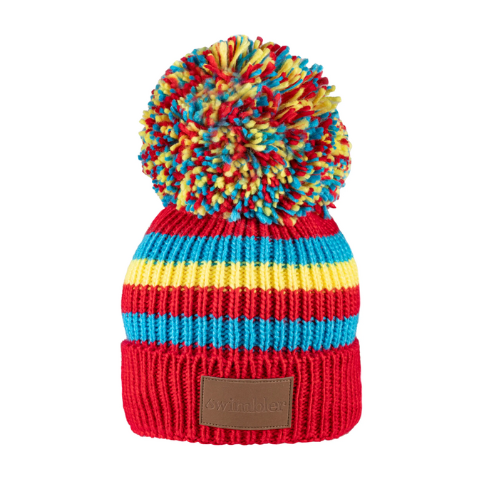 Swimbler 'Red Sky' Waterproof Bobble Hat