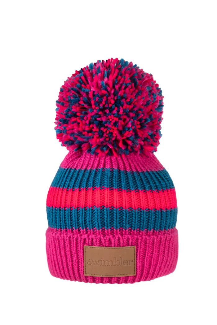 Swimbler 'Sarnia Cerise' Waterproof Bobble Hat