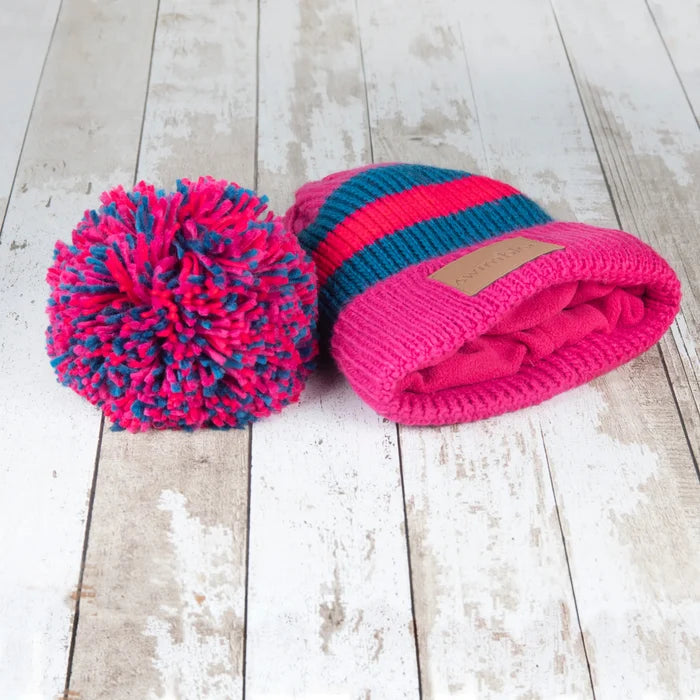 Swimbler 'Sarnia Cerise' Waterproof Bobble Hat
