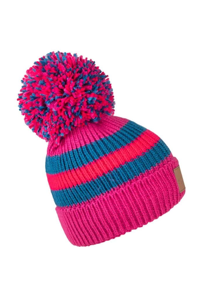 Swimbler 'Sarnia Cerise' Waterproof Bobble Hat