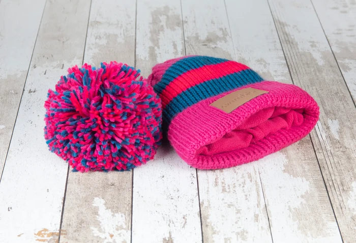 Swimbler 'Sarnia Cerise' Waterproof Bobble Hat