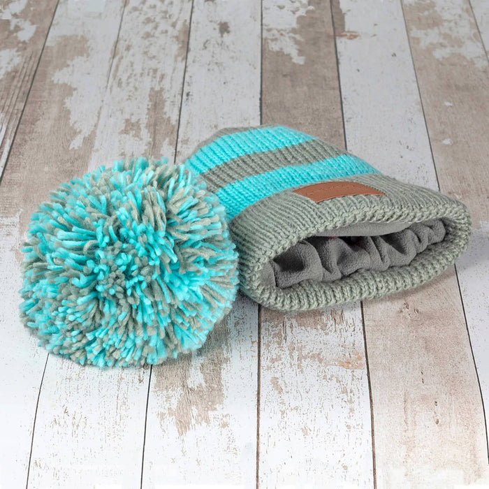 Swimbler 'Sea Mist' Waterproof Bobble Hat